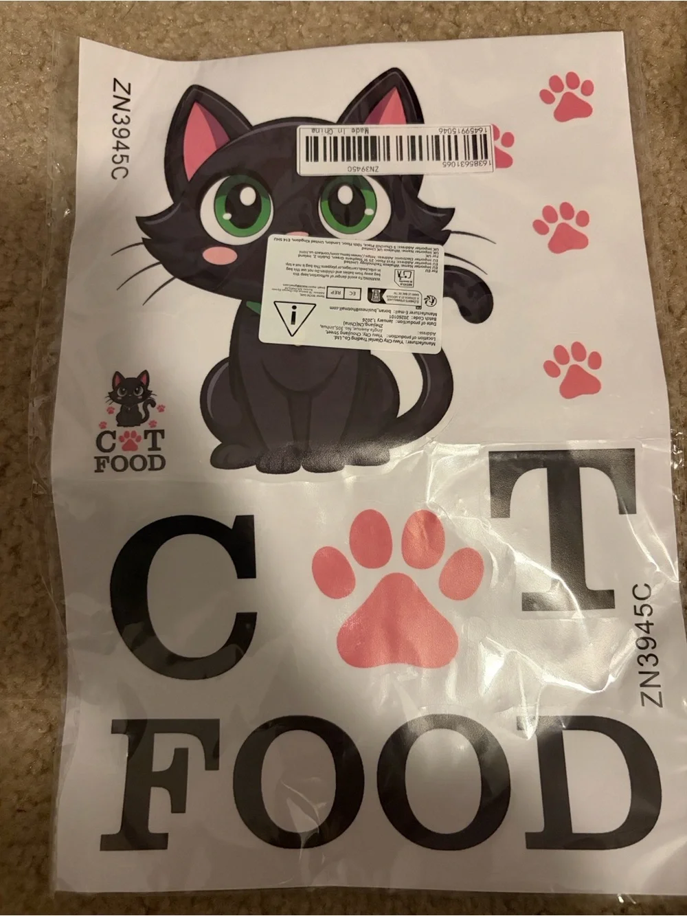 Unused Cat Supply Gift Basket!!